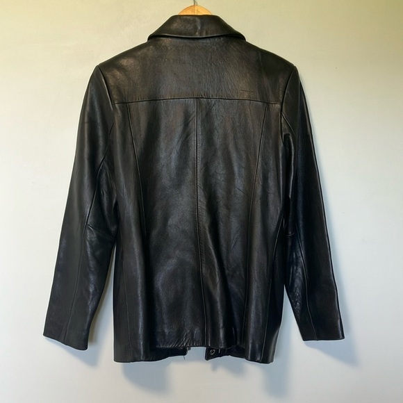 Alfani Black Buttery soft Leather Jacket - Picture 6 of 6